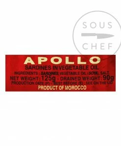 Apollo Sardines In Vegetable Oil 125g Ingredients