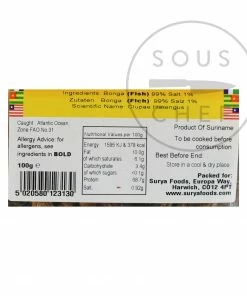 Ingredients Mother Africa Bonga Shawa Fillet 100g