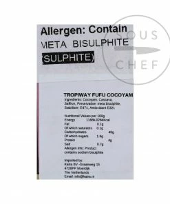 Ingredients Tropiway Cocoyam Fufu Flour 680g