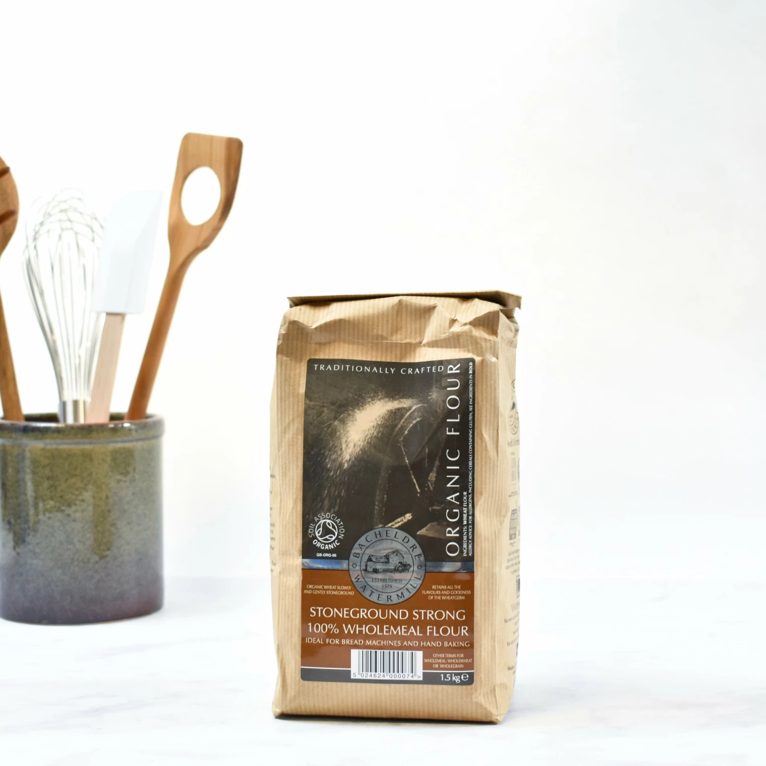 Bacheldre Watermill Ingredients Bacheldre Organic Stoneground Strong Wholemeal Flour 1.5kg 5 Bacheldre Watermill Ingredients Bacheldre Organic Stoneground Strong Wholemeal Flour 1.5kg