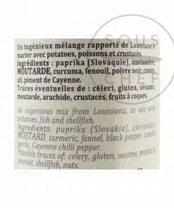 Terre Exotique Cajun Spice Blend 60g Ingredients