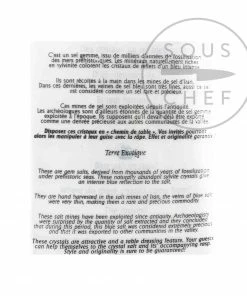 Terre Exotique Blue Salt From Persia With Grater 400g Ingredients