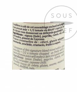 Ingredients Terre Exotique Guacamole Spice Blend 55g