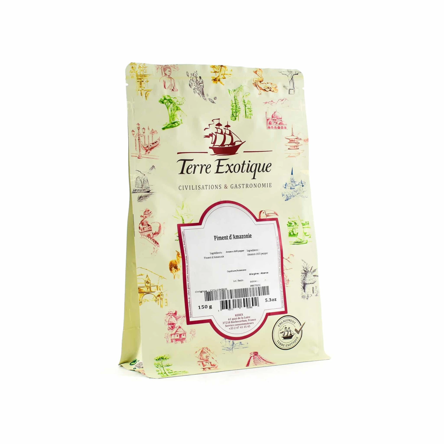 Terre Exotique Amazon Chilli Pepper 150g Ingredients 3 Terre Exotique Amazon Chilli Pepper 150g Ingredients