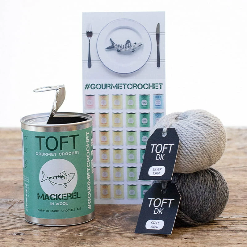Toft Mackerel In A Tin Gourmet Crochet Kit Gifts 5 Toft Mackerel In A Tin Gourmet Crochet Kit Gifts