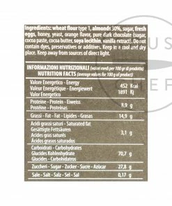 Desideri Chocolate Covered Cantuccini Di Prato 180g Ingredients