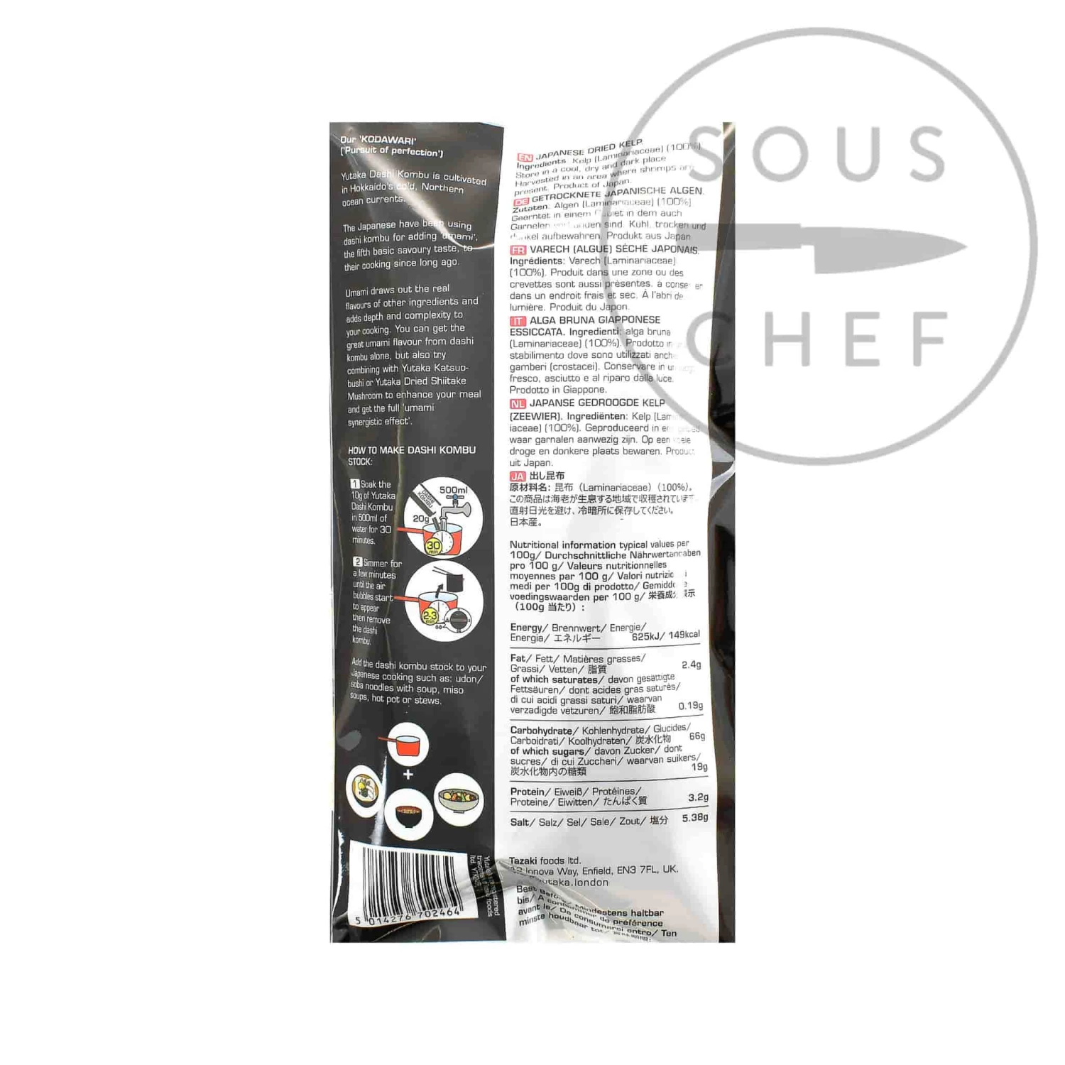 Yutaka Dashi Kombu 30g Ingredients 4 Yutaka Dashi Kombu 30g Ingredients