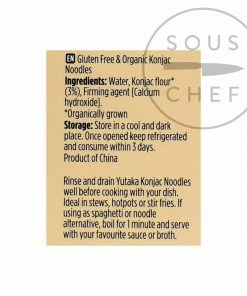 Yutaka Organic Konjac Noodles 200g Ingredients