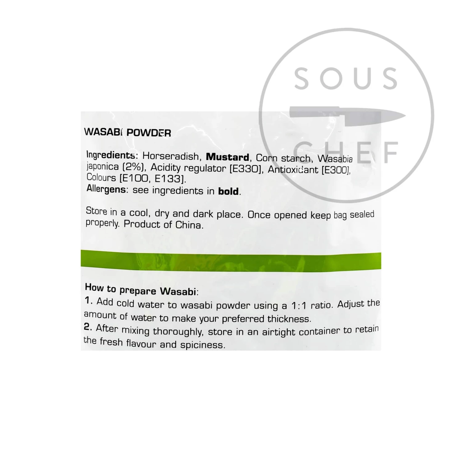 Ingredients Yutaka Wasabi Powder 1kg 4 Ingredients Yutaka Wasabi Powder 1kg