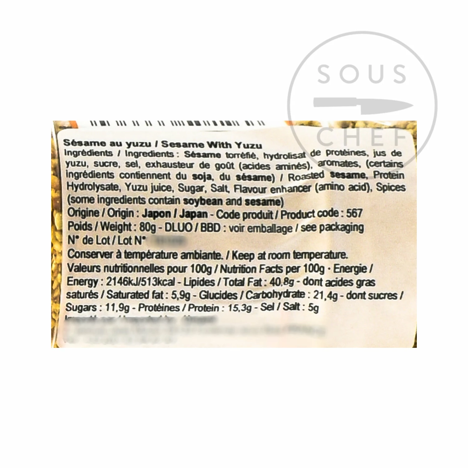 Toho Yuzu Roasted Sesame Seeds 80g 5 Toho Yuzu Roasted Sesame Seeds 80g