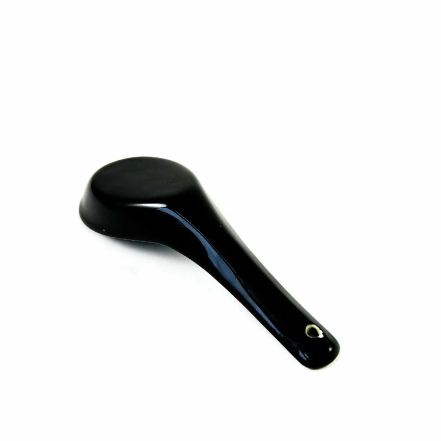 Kiji Stoneware & Ceramics Black Porcelain Spoon 13cm Tableware 4 Kiji Stoneware & Ceramics Black Porcelain Spoon 13cm Tableware