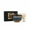Kiji Stoneware & Ceramics Black Glaze Matcha Bowl Set Tableware