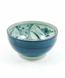 Kiji Stoneware & Ceramics Blue Glaze Ramen & Noodle Bowl