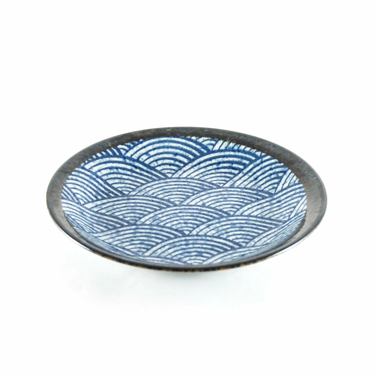 Kiji Stoneware & Ceramics Tableware Blue Wave Medium Plate 22cm 5 Kiji Stoneware & Ceramics Tableware Blue Wave Medium Plate 22cm