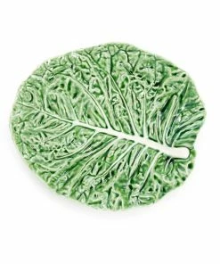 Bordallo Pinheiro Tableware Cabbage Leaf Oval Platter