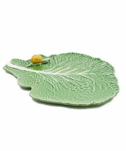 Bordallo Pinheiro Tableware Cabbage Leaf With Snail 11 Bordallo Pinheiro Tableware Cabbage Leaf With Snail