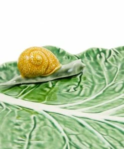 Bordallo Pinheiro Tableware Cabbage Leaf With Snail 10 Bordallo Pinheiro Tableware Cabbage Leaf With Snail