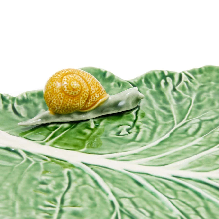 Bordallo Pinheiro Tableware Cabbage Leaf With Snail 5 Bordallo Pinheiro Tableware Cabbage Leaf With Snail