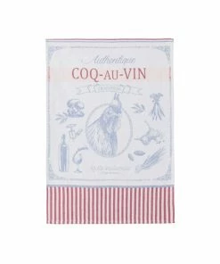 Coucke Kitchen Linen French Tea Towel - Coq Au Vin