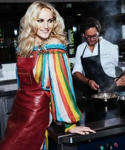 Cookware Dutchdeluxes Leather BBQ Apron In Vintage Grey