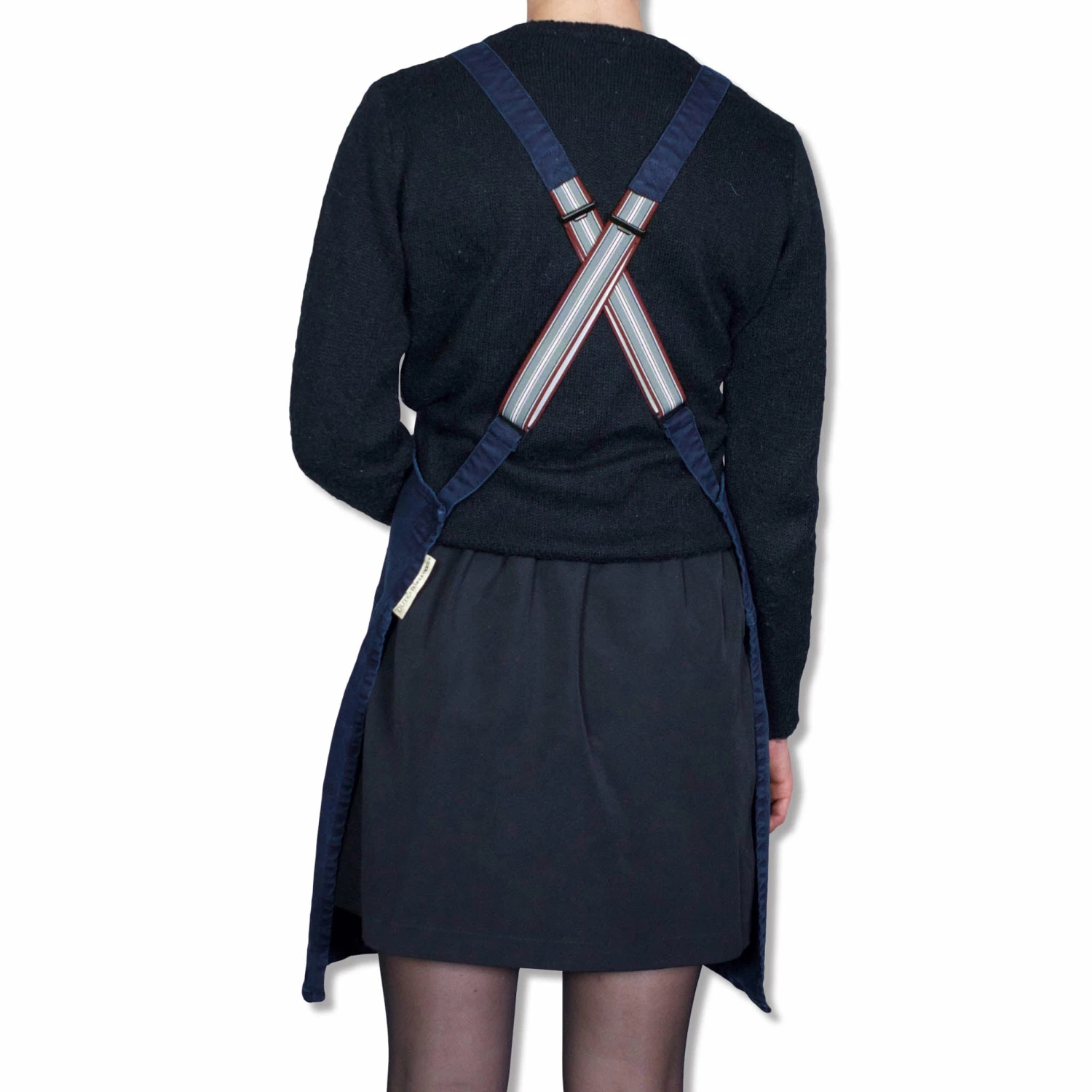 Dutchdeluxes Canvas Suspender Apron In Dark Blue 5 Dutchdeluxes Canvas Suspender Apron In Dark Blue