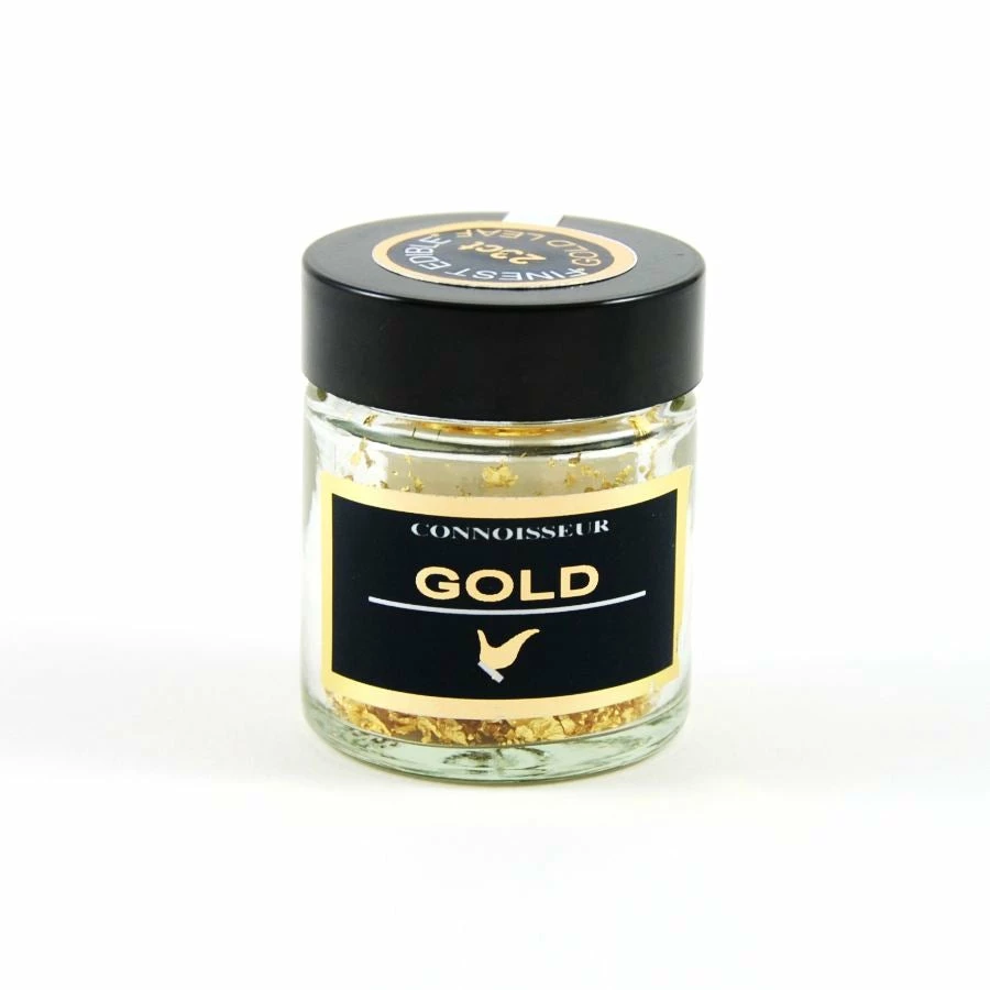 Connoisseur Edible Gold Leaf Flakes 100mg Ingredients 3 Connoisseur Edible Gold Leaf Flakes 100mg Ingredients