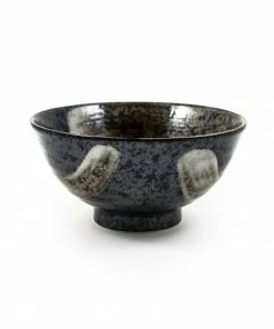 Kiji Stoneware & Ceramics Karasuba-Iro Large Rice Bowl