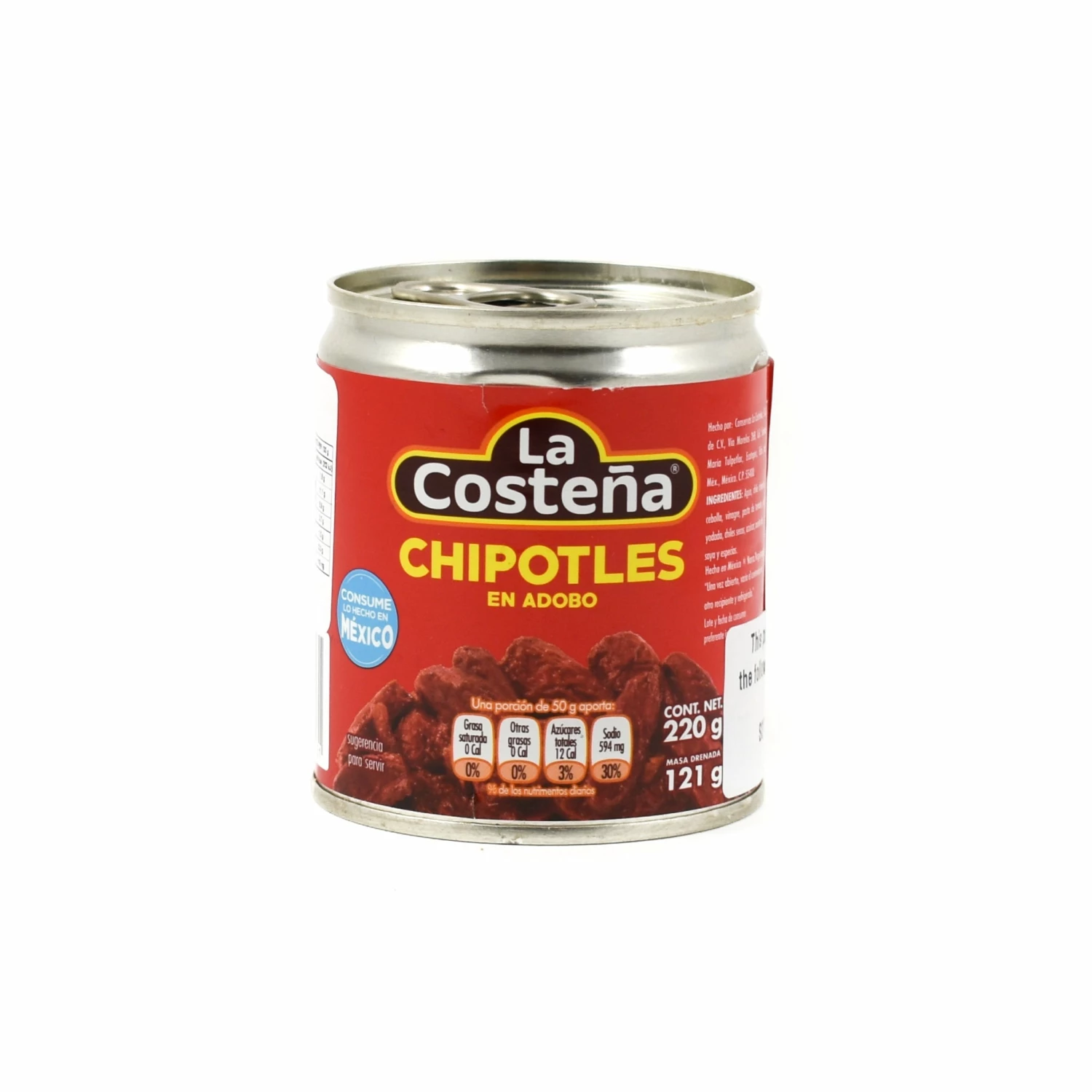 La Costena Chipotle Peppers In Adobo Sauce 220g 3 La Costena Chipotle Peppers In Adobo Sauce 220g