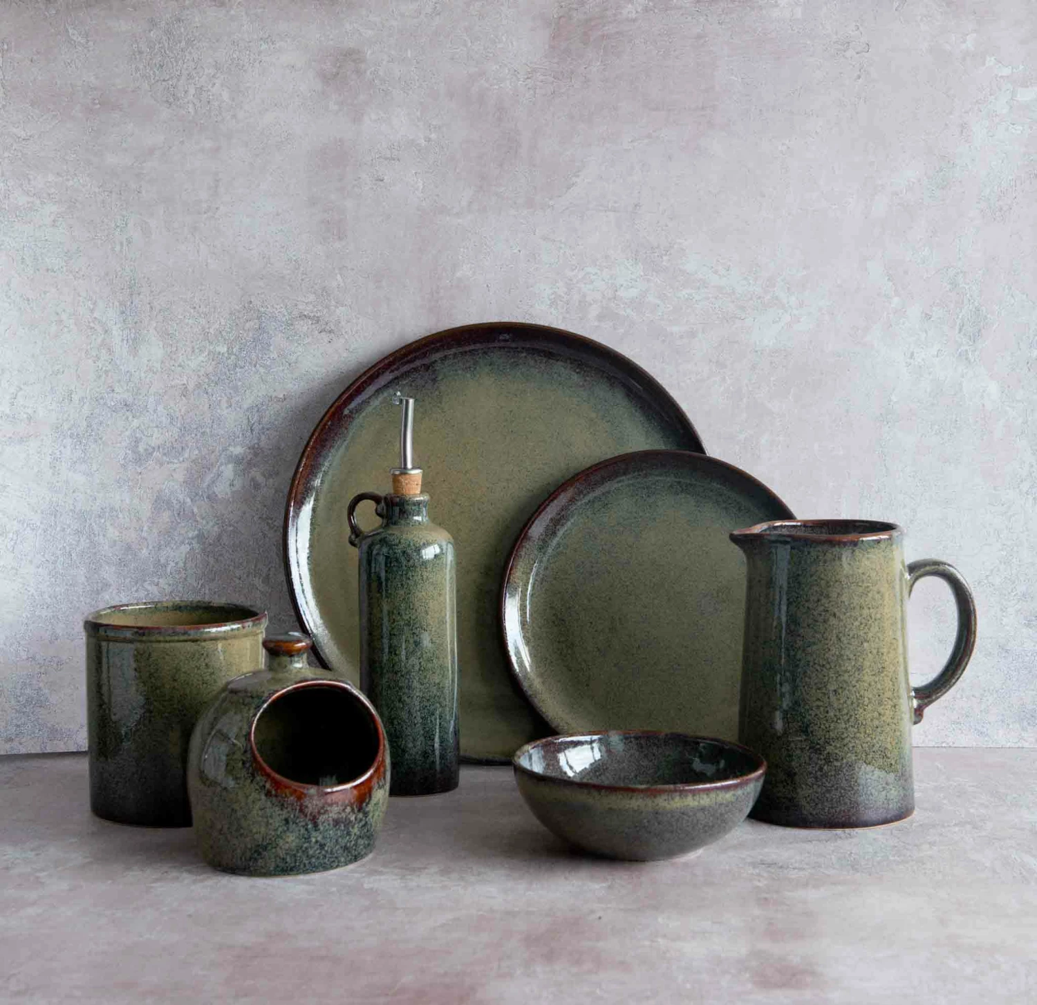 Ceramica Nicola Lagoa Oil & Vinegar Pouring Bottle 5 Ceramica Nicola Lagoa Oil & Vinegar Pouring Bottle