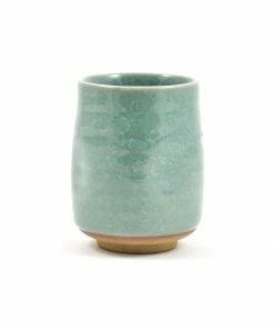 Kiji Stoneware & Ceramics Tableware Large Duck Egg Blue Glaze Tea Cup