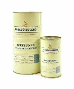 Pujado Solano Manzanilla Olives With Anchovy 350g