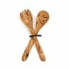 Naturally Med Olive Wood Salad Server Set 30cm