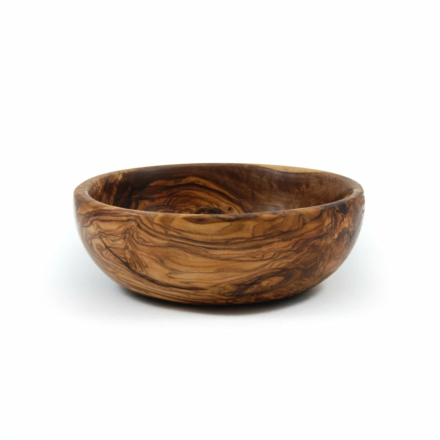 Naturally Med Olive Wood Round Dish 12.5cm 3 Naturally Med Olive Wood Round Dish 12.5cm