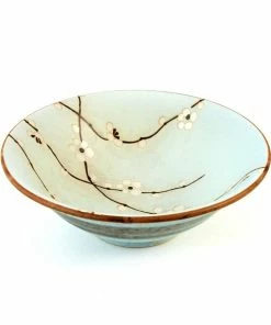 Kiji Stoneware & Ceramics Tableware Sakura Blossom Soup Bowl 19.5cm Dia