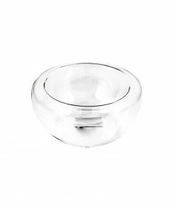 Portuguese Tableware Small Double Wall Glass Bowl X 6 120ml Tableware