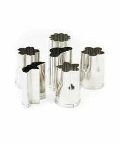 Japan Bento Stainless Steel Flower & Leaf Cutters Tableware