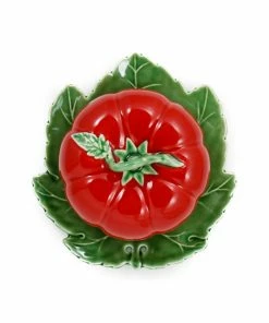 Bordallo Pinheiro Tomato Butter Dish With Cover