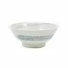 Kiji Stoneware & Ceramics White & Grey Swoosh Ramen Bowl Tableware
